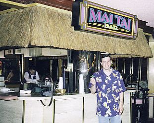 Your humble Webmaster at the Mai Tai bar in the Imperial Palace Hotel, Las Vegas